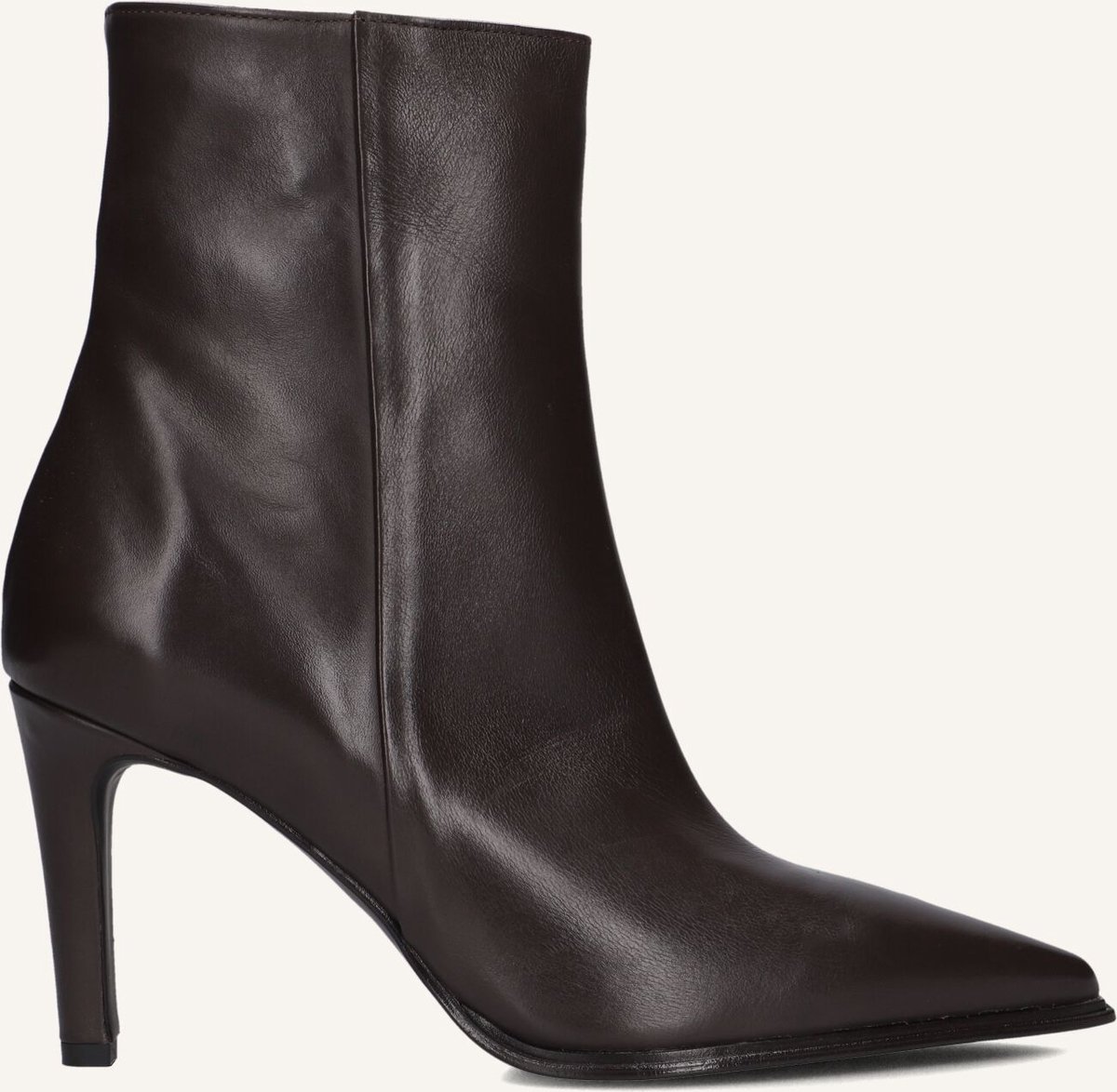 Notre-V 8939 Enkellaarsjes - Enkelboots met rits - Dames - Bruin - Maat 38