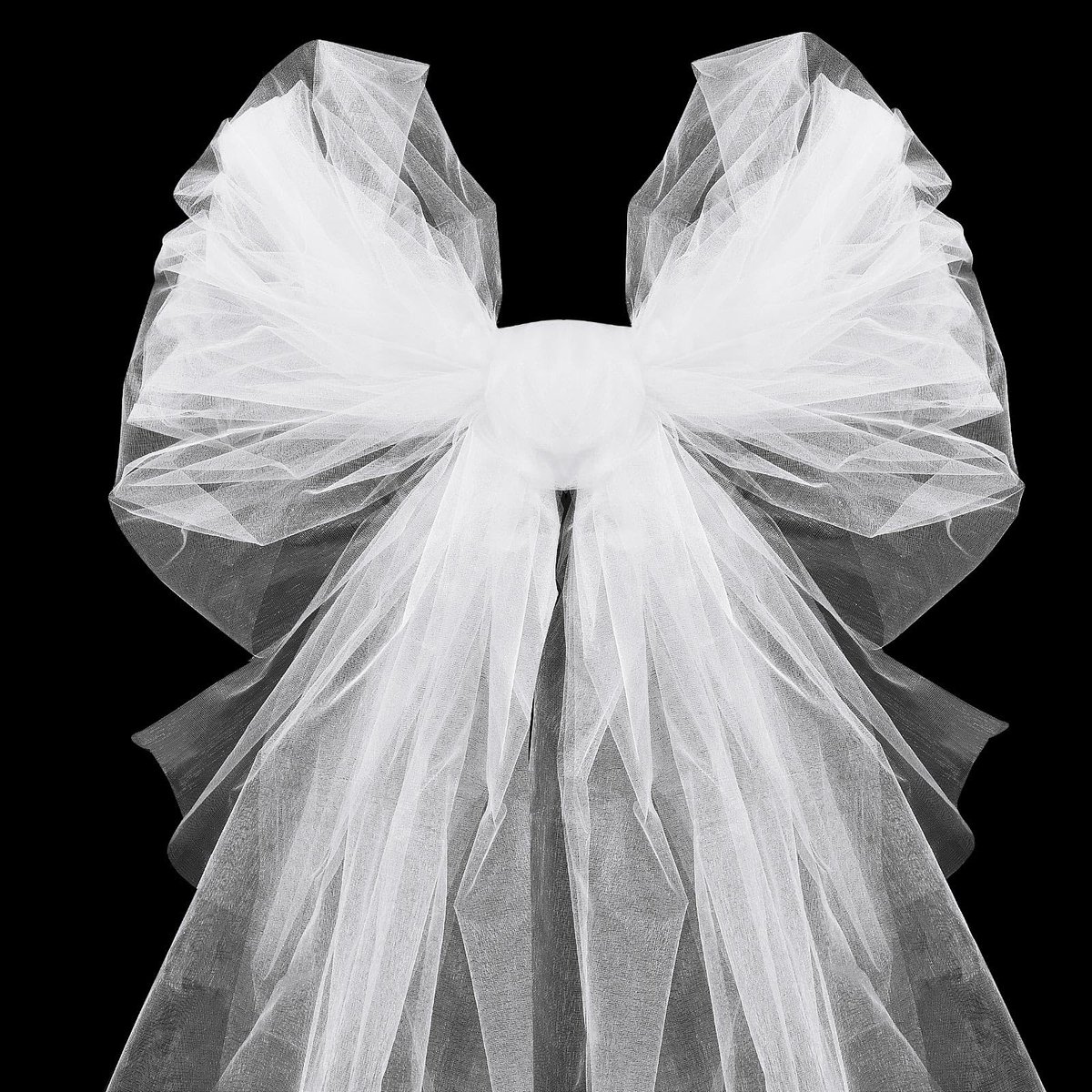 stof DIY tule rol 48 cm x 10 m, tuleband, tuleband, bruiloftsboog, tulestof, draperingsstof voor DIY handenarbeid zoals tutu, rok, handwerk, boog, feestdecoratie, knutselcadeau, wit