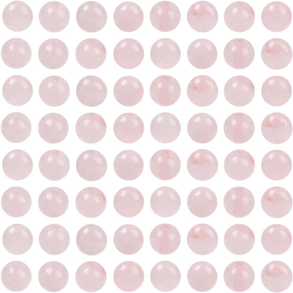 1 doos 100 stuks natuurlijke roze rozenkwarts kralen 6mm stenen kralen ronde bal edelsteen kristal kleine mini losse gladde afstandhouders voor sieraden maken doe-het-zelf armband ketting