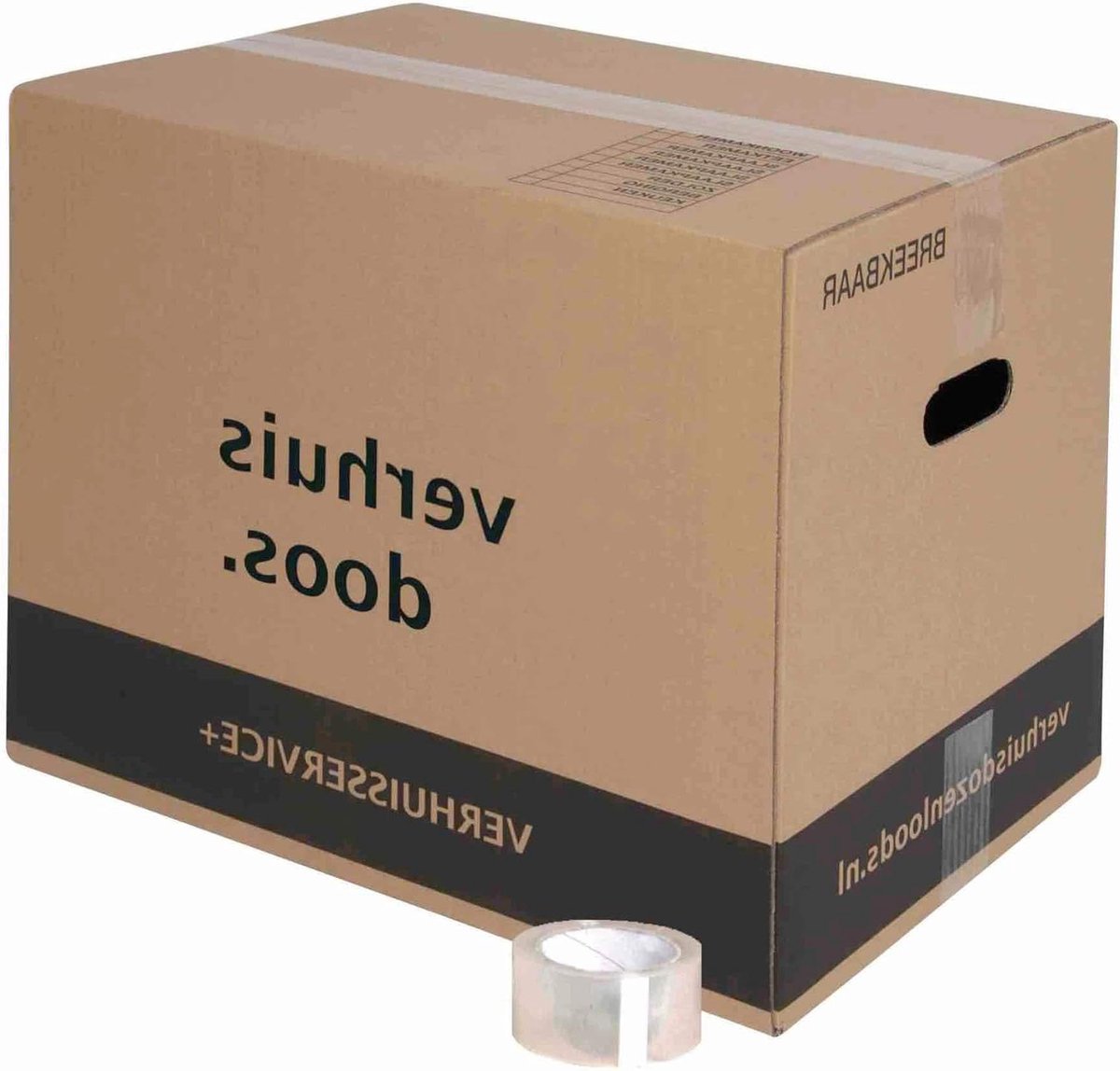 Verhuisdozen - Opslagdozen - Veilig Verhuizen - Extra Stevig Dubbel Golfkarton - 60 Liter 15 Stuks - Bruin