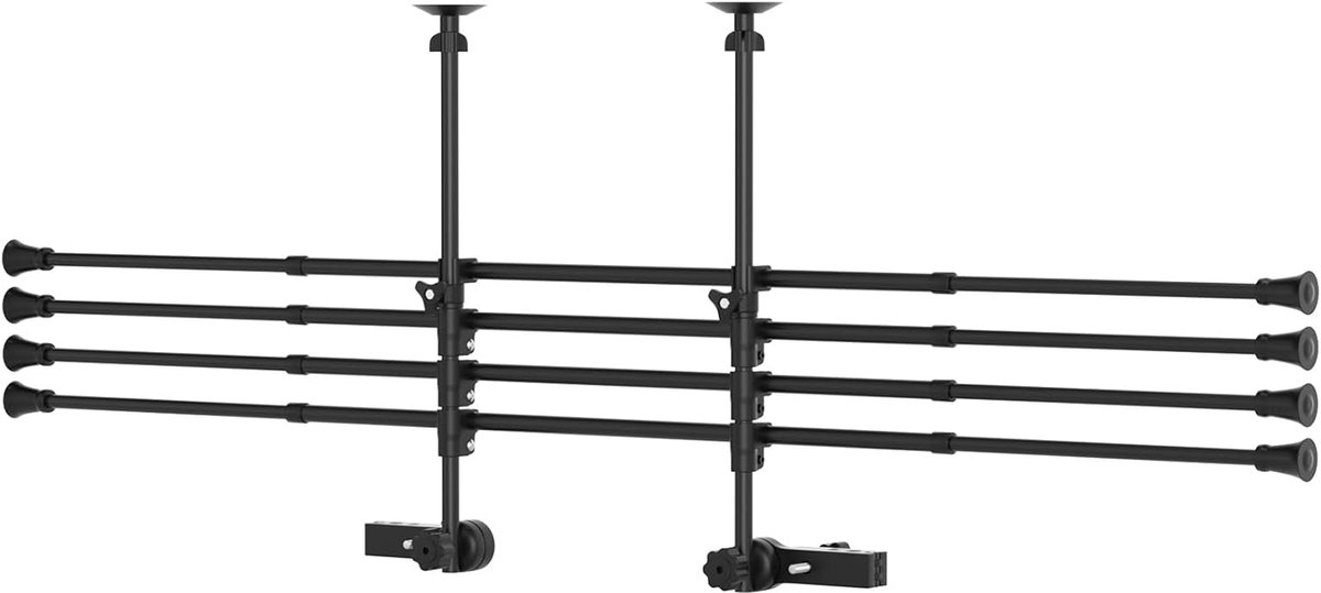 SnelShoppen - Hondenhekje voor de auto, scheidingsrooster, kofferbakrooster voor honden 32-55 cm x 80-145 cm, universeel, geen nieuwe montage nodig, v