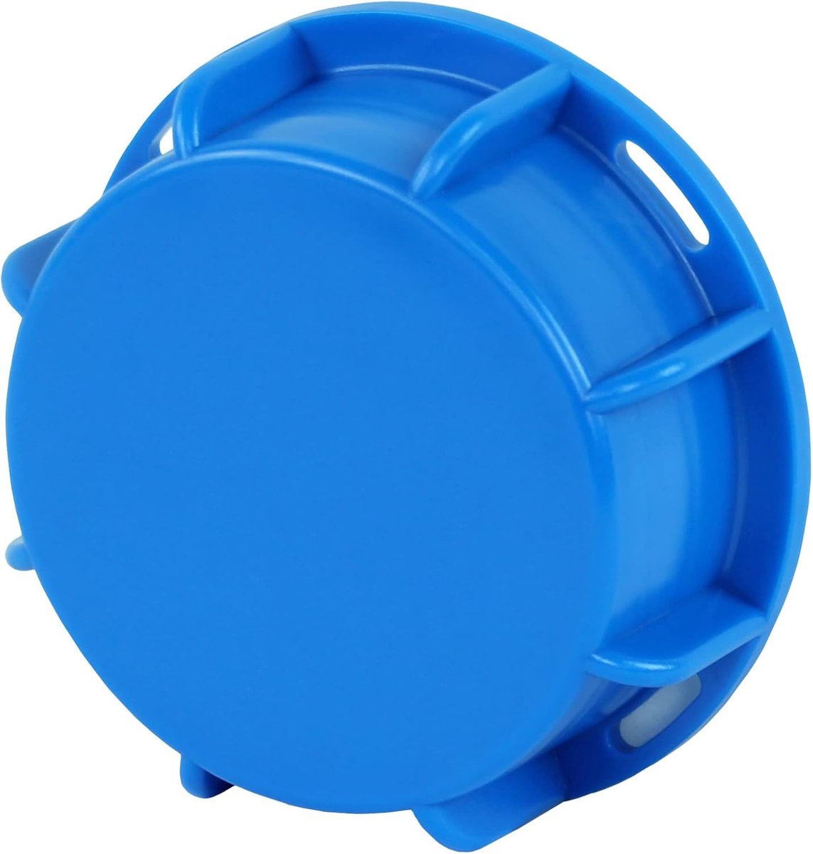 Schroefdop DN50 S60 x 6 60 mm grove schroefdraad - binnendraad, afsluitdop met afdichting, voor container, regenton, jerrycan, blauw, 2 stuks
