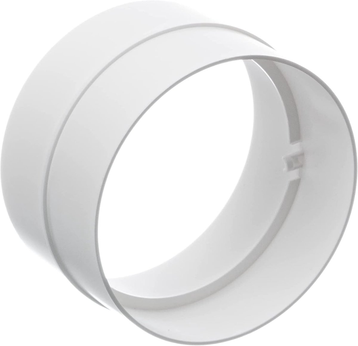 100 mm kunststof buisverbinder - verbindingsstuk connector ventilatiebuis