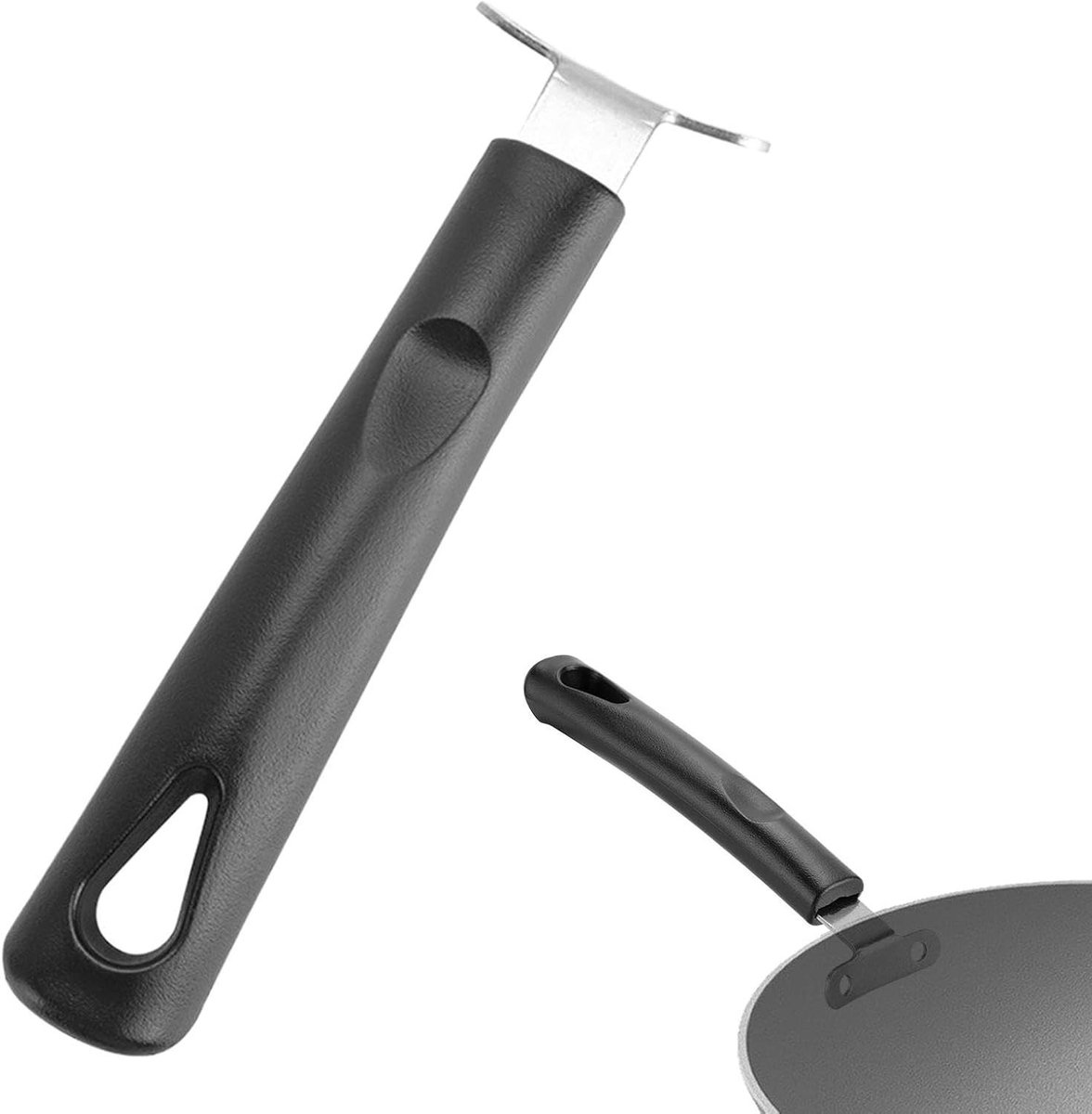 Keukenpotgreep - Afneembare handgreep - Veilig koken - Anti-verbrandings grip - 166 cm - Zwart