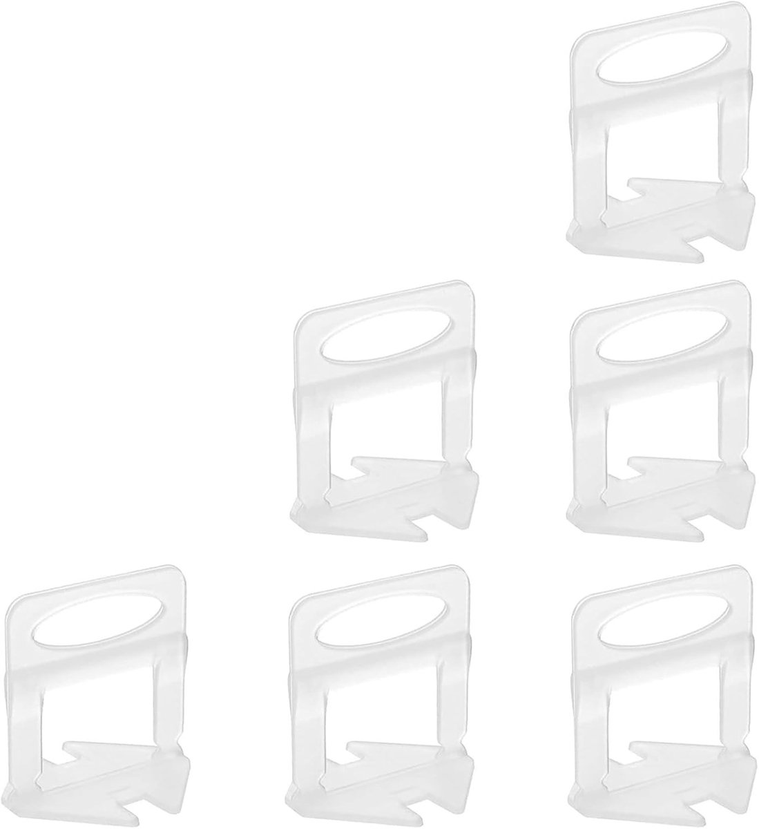 200 Tegelafstandhouders voor Perfecte Voegen, Leveling System voor Tegeldiktes 3-12 mm, Inclusief Beschermschijven en Kruisjes