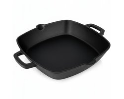 Plat à Cast Iron Blackwell - 25 x 25 cm / 2 litres - sans revêtement antiadhésif
