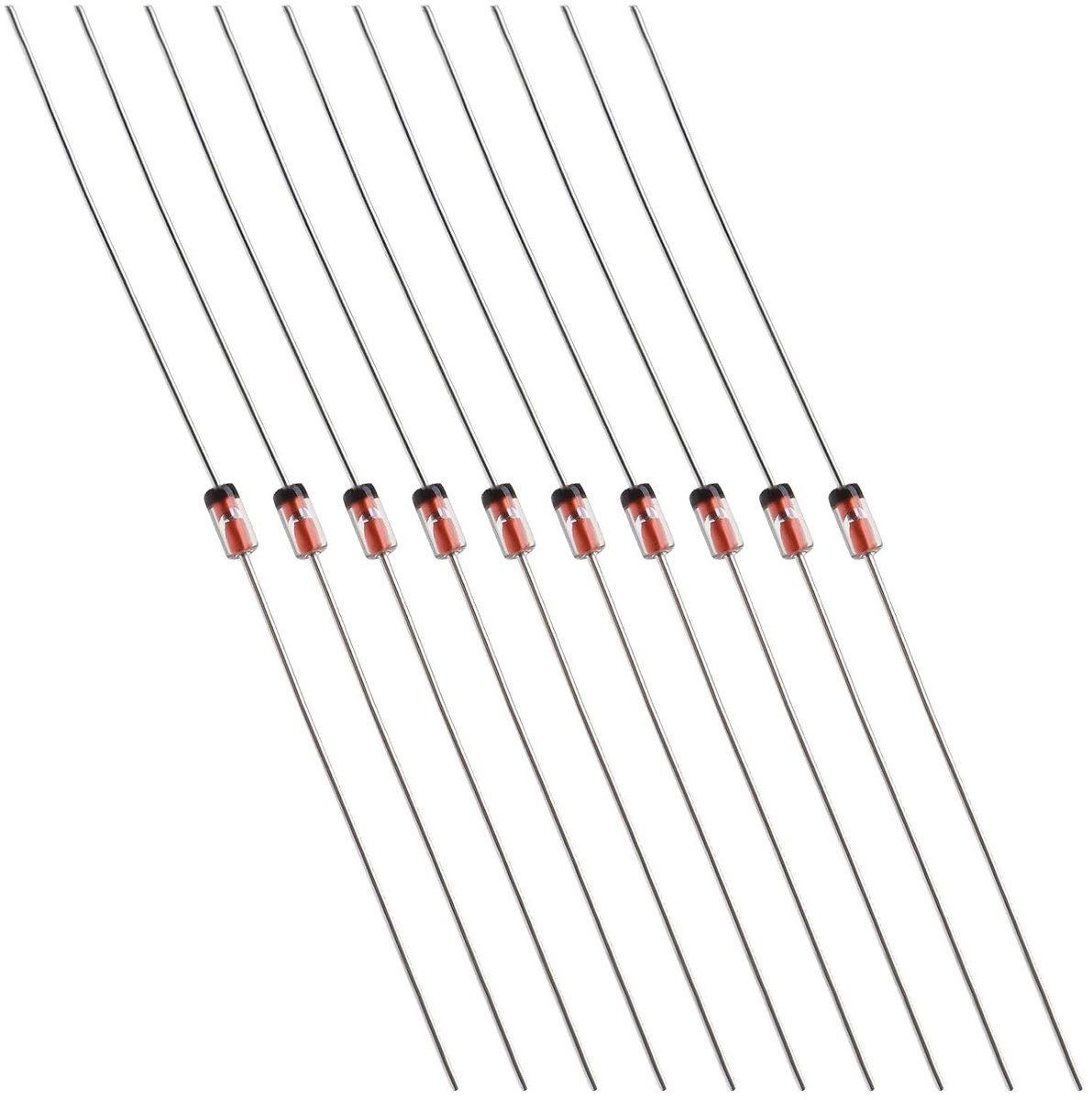 50 STKS 1N34A Germanium Diode 50mA 65V Axiale 1N34A Elektronische Silicium Diodes Elektronische Componenten voor AM FM TV-IF Toepassingen