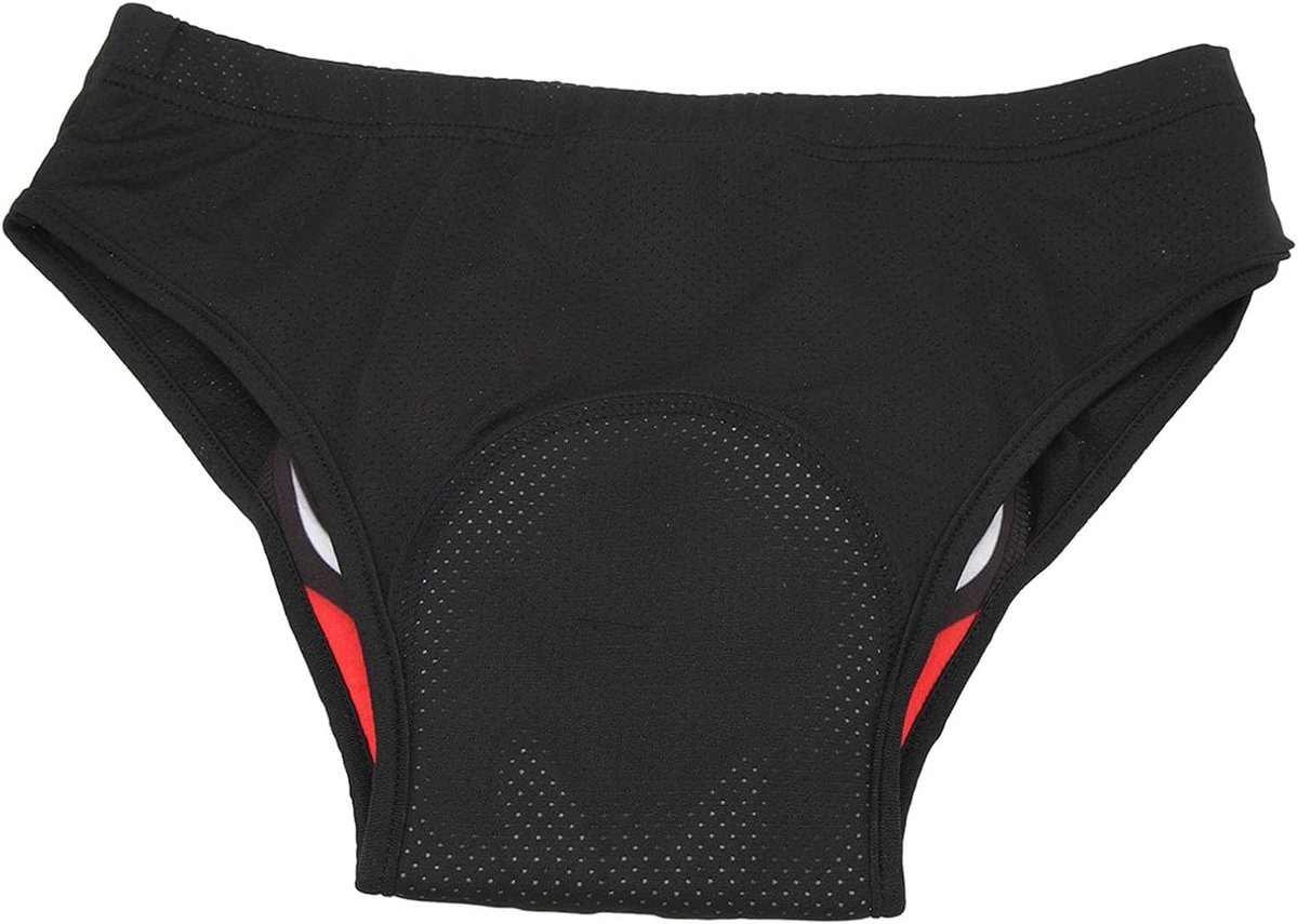 Fietsondergoed voor heren, driehoek, fietsslip, comfortabel, ademend, sneldrogend, fietsbroek met verdikte siliconen pads