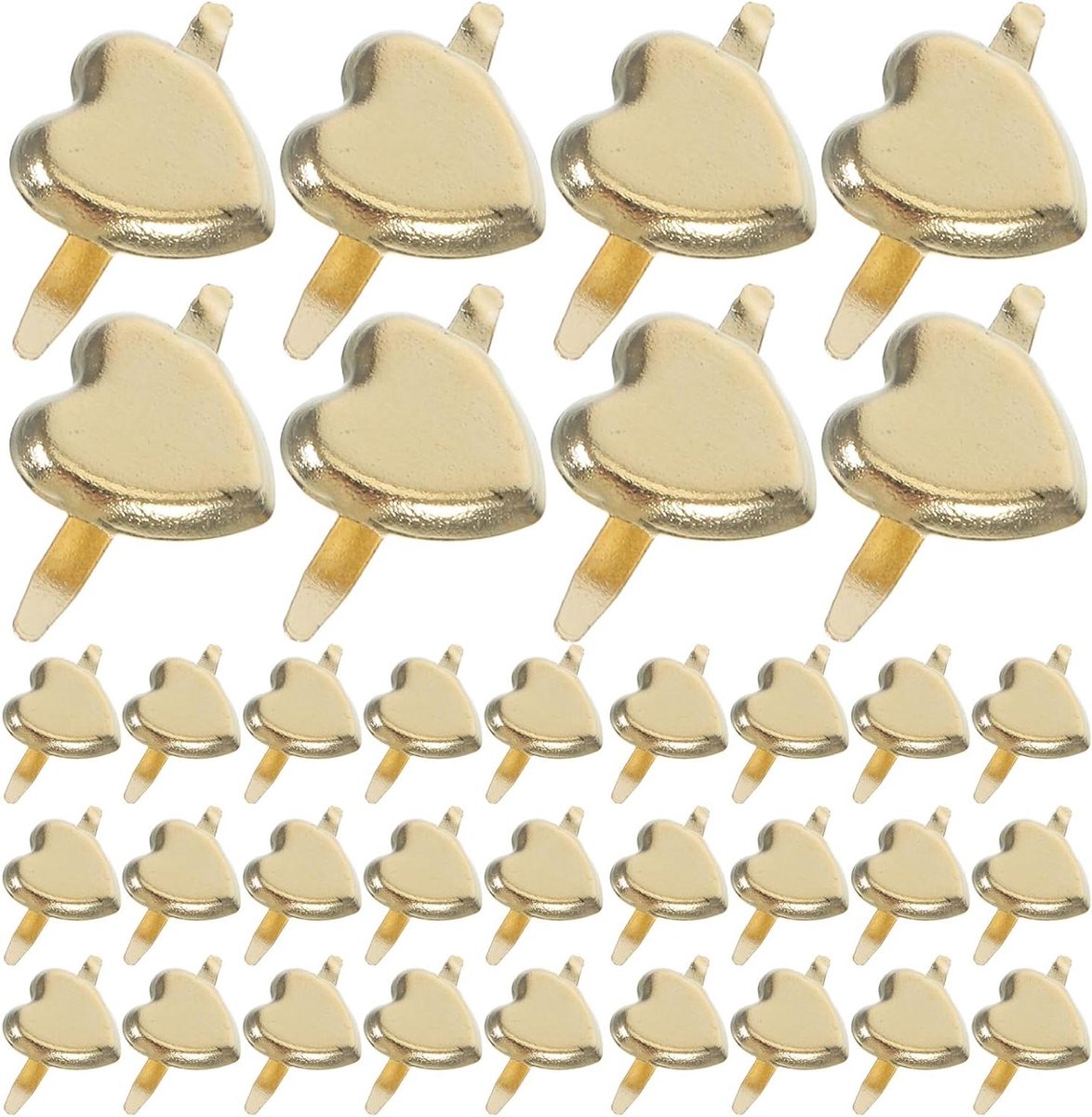 Papieren Brads - Metalen Pins - Hobby Projecten - Roestvrij Metaal - 500 Stuks - Goudkleurig