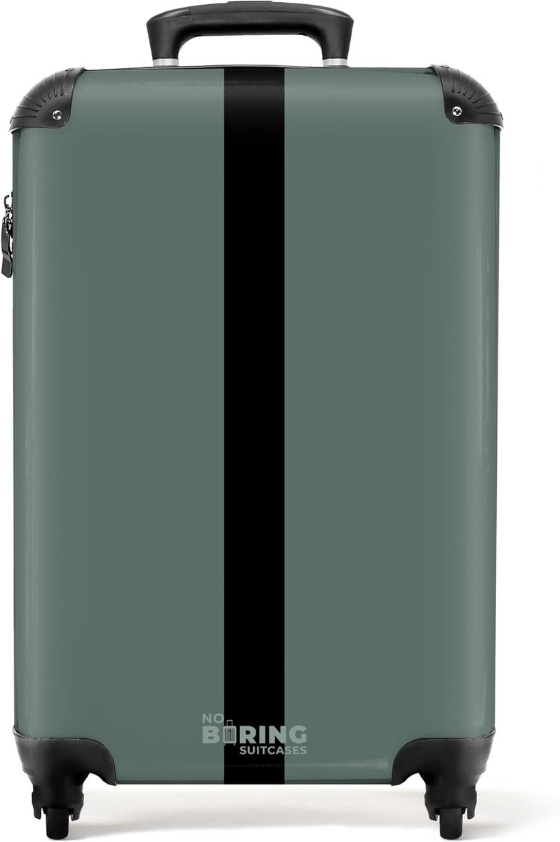 SnelShoppen - Cabin Luggage Koffer 55x35x25cm - Lichtgewicht Trolley met Wielen - Blauw - Handbagage voor Vliegtuig - Hard Koffer met TSA Slot