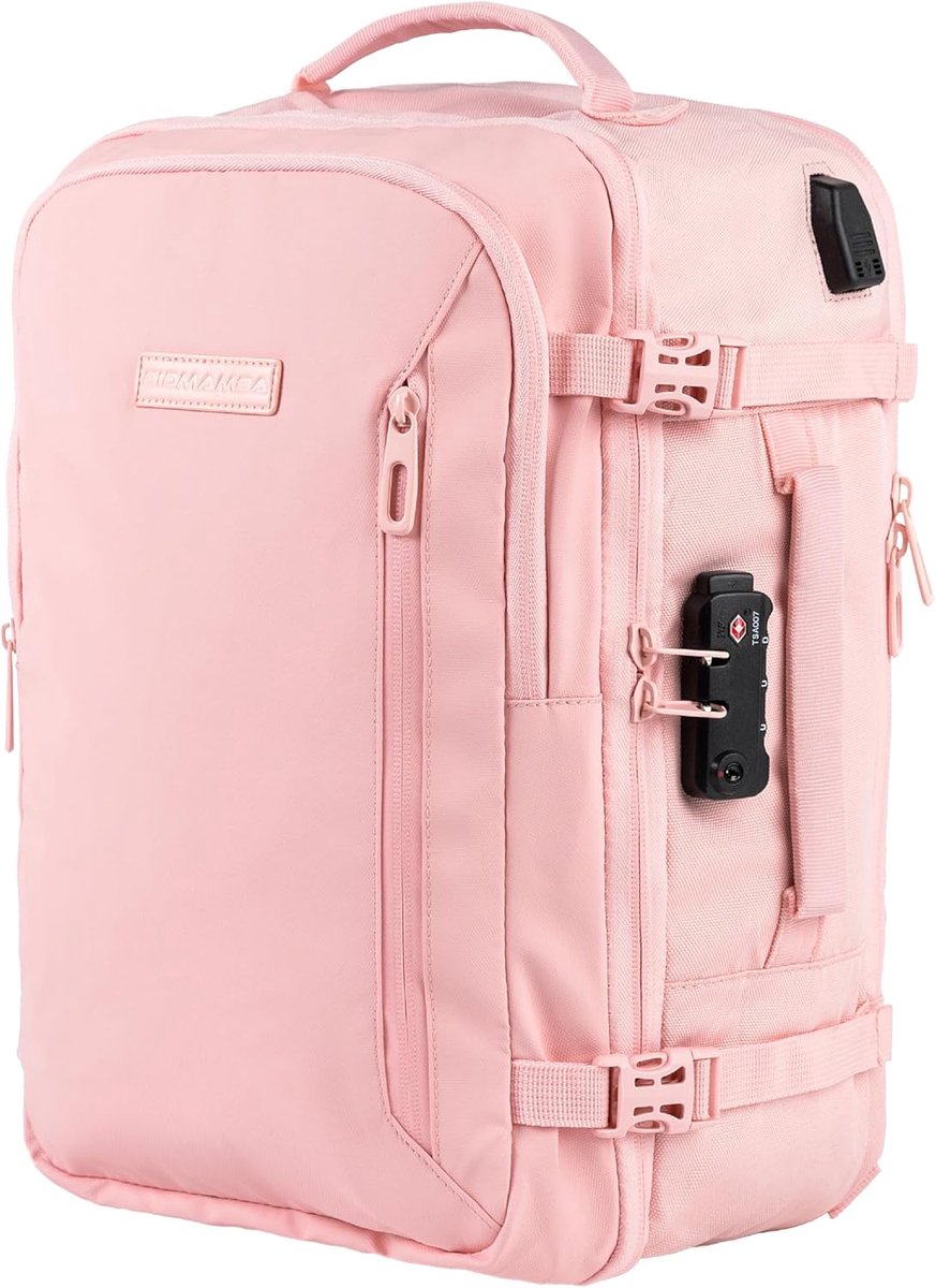 SnelShoppen - Cabin Luggage Backpack 40x20x25, Ideaal Voor Ryanair & Easyjet, Laptop Compartment 15 Inch, Perfect Voor Reizen, Werk Of Weekendje Weg