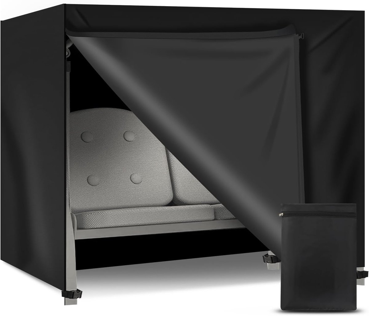 SnelShoppen - Hollywood Schaukel Cover 3-4 Zits Tuin Schommel - Waterdicht, Winddicht, Winterbestendig, UV-Bestendig, Heavy Duty Oxford Stof Beschermh