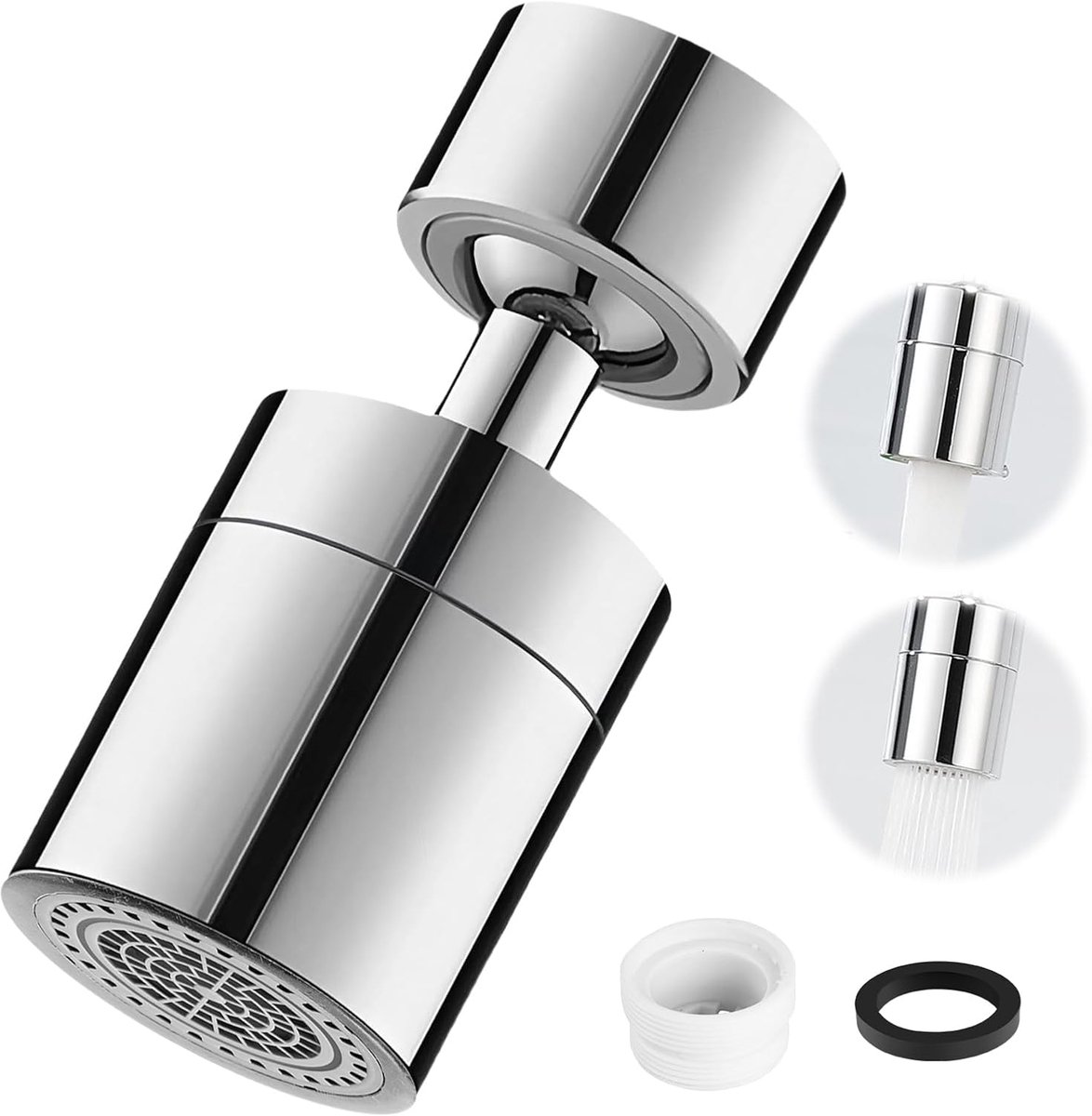 360° draaibare kraanverlenger met 2 standen, universele adapter voor keuken en badkamer