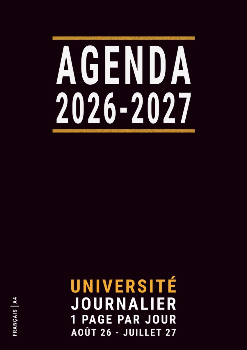 SnelShoppen - Agenda 2026 2027 Journalier A4, Scolaire en Universitaire, Van Augustus 2026 tot Juli 2027, Een Pagina per Dag, Geschikt voor Studenten,