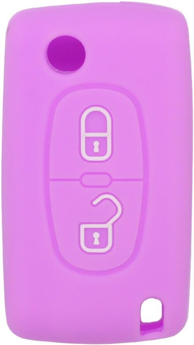 SnelShoppen - Silicone Cover Protector Case Skin Jacket voor 2 Button Flip Remote Key Fob - Eco Vriendelijk, Zachte Aanraking, Bescherming tegen Krass