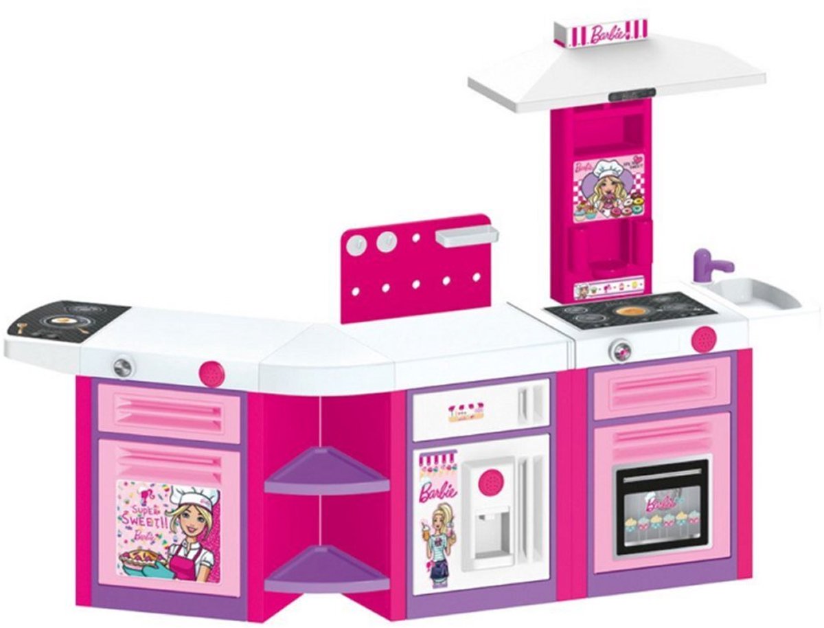 Dolu Barbie Speelkeuken + Geluid Roze