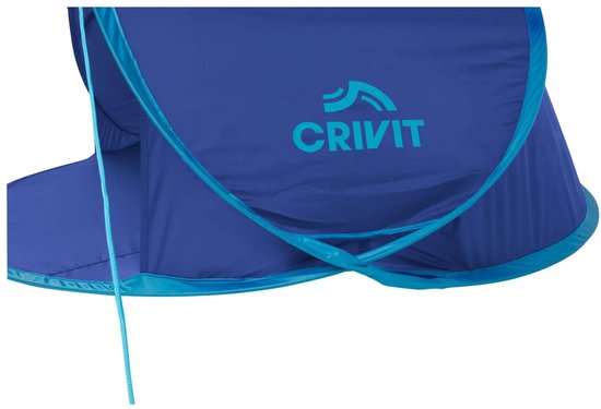 Crivit Pop UP Strandtent - Blauw - 180 x 125 x 83 cm - incl draagtas haringen spanbanden van Crivit — afbeelding 2