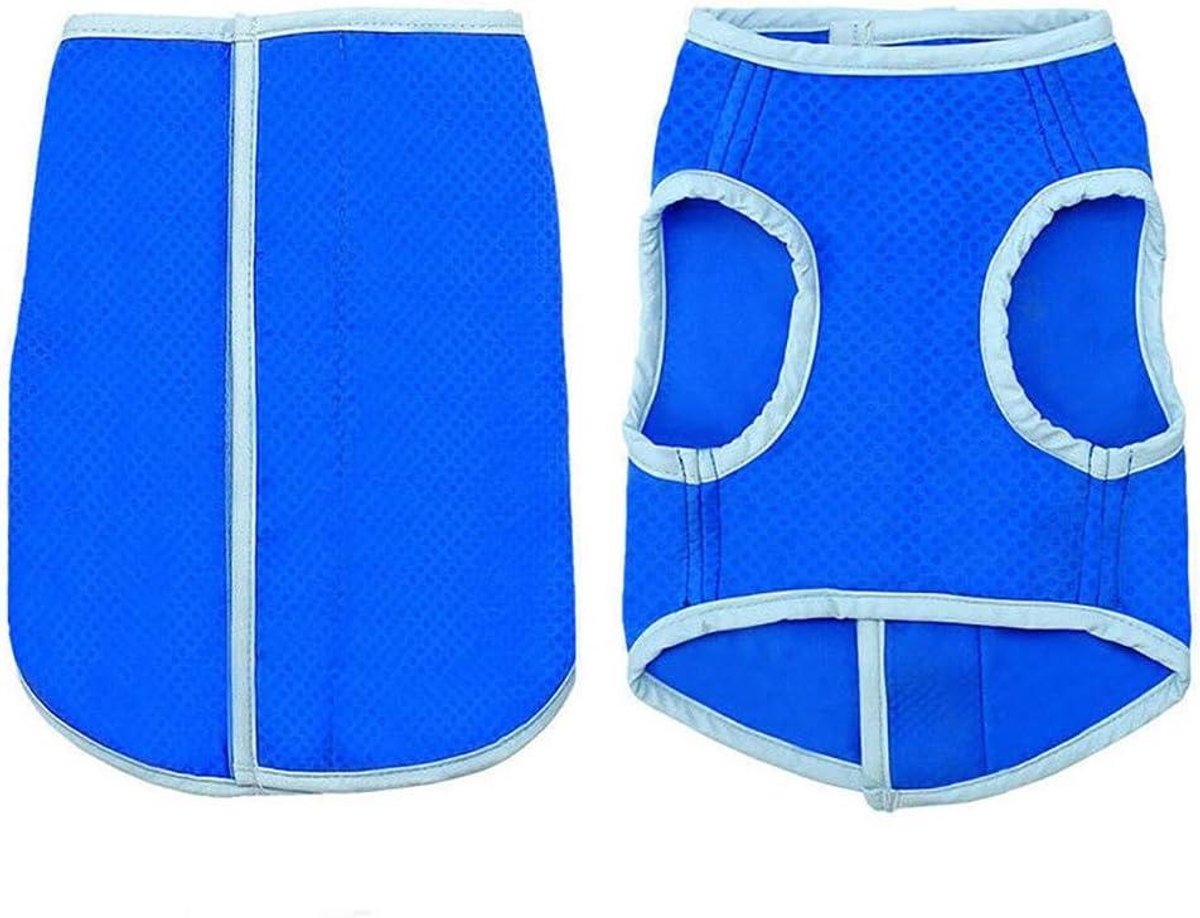 Honden Koelvest - Hond Zomerjas - Warmte Verlichten - Ademend Materiaal - Maat S - Blauw