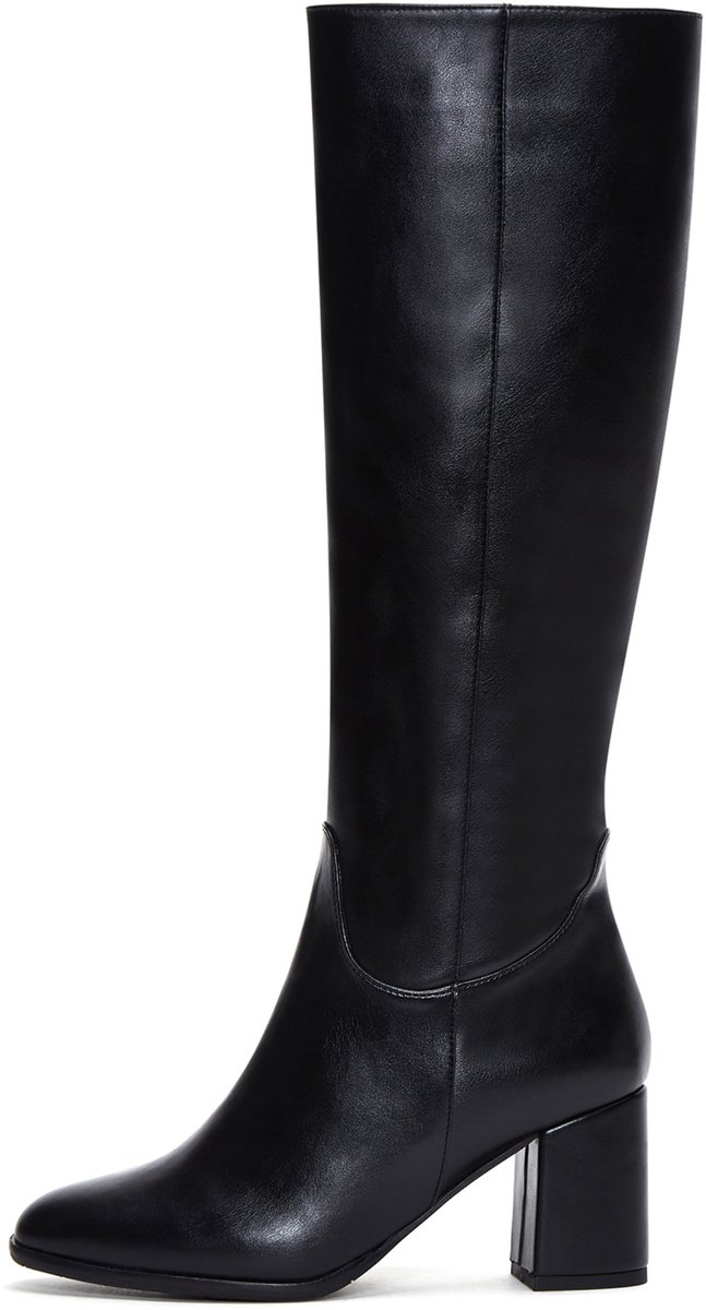 DERIMOD Heeled Boots Imitation Leather Heeled Boots