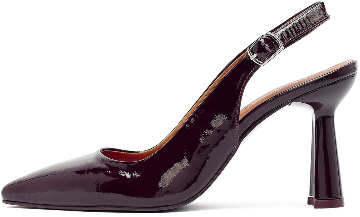 DERIMOD Heeled Shoes Patent Leather Heeled Shoes
