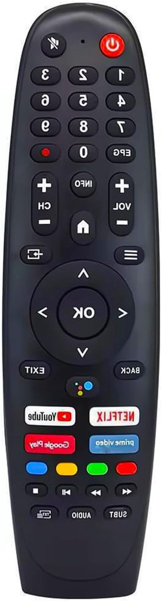 Infrarood Afstandsbediening - Vervangende Controller - TV Bediening - Directe Werking - 10 Meter Bereik - Zwart