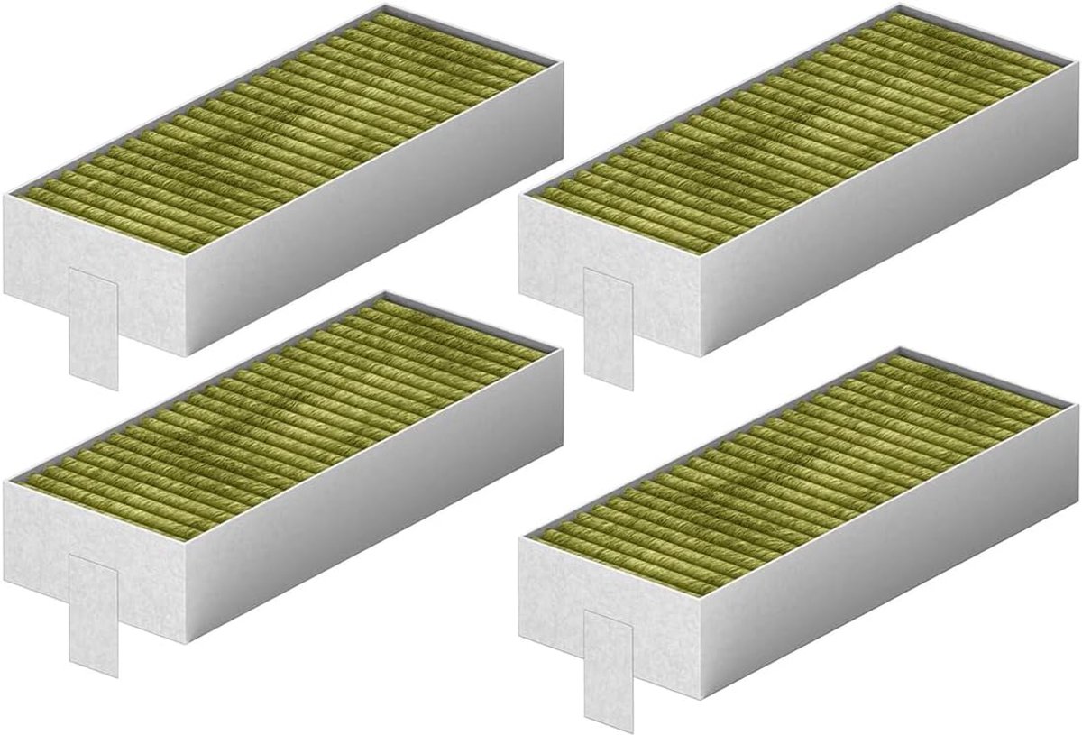 SnelShoppen - 4x Actieve Koolstoffilter voor Bosch HEZ9VRCR1, Compatibel met PVQ811F15E, PIE811B15E, PIE611B15E - Hoogwaardige Filter voor Schone Luch