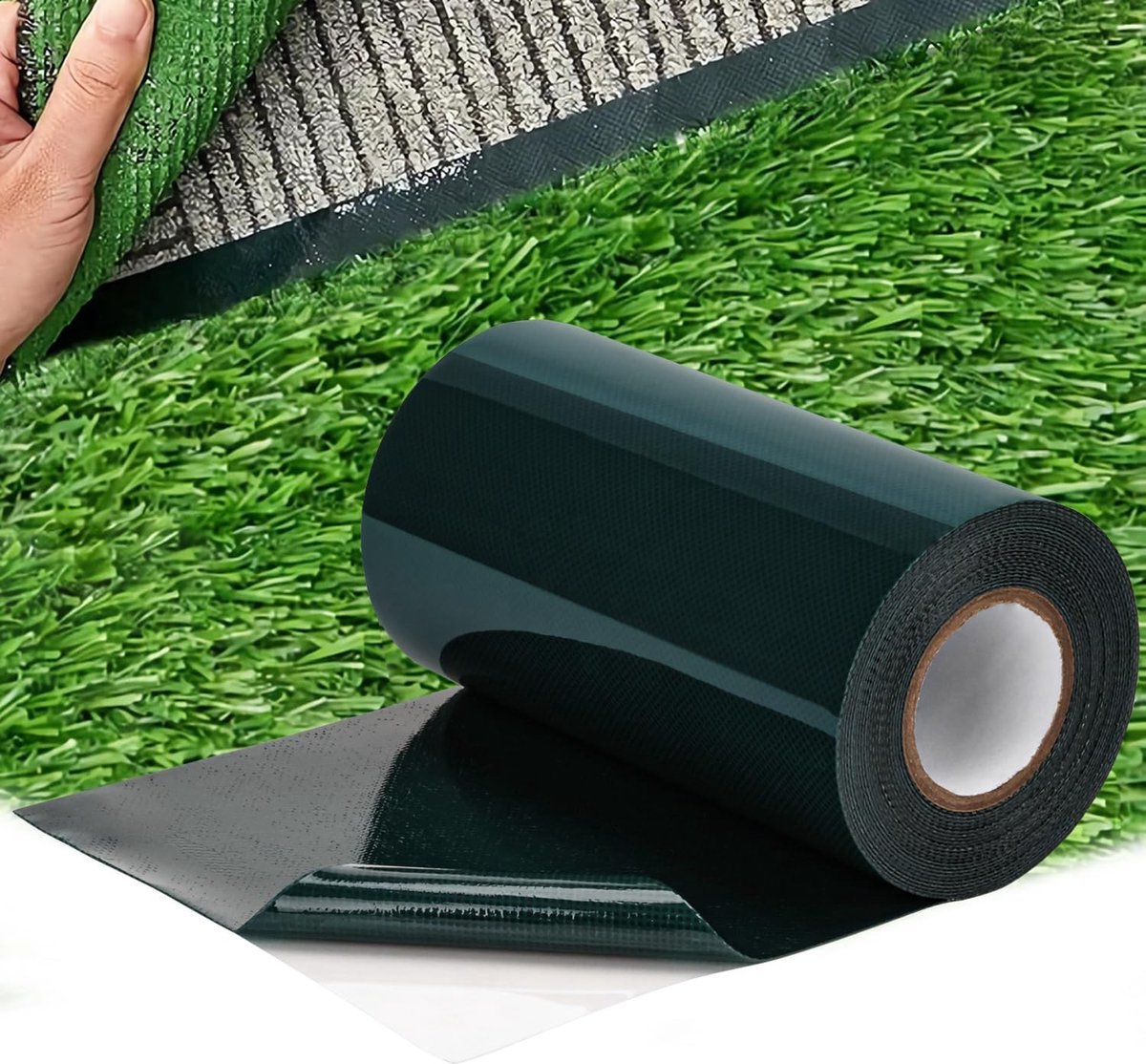 SnelShoppen - Dubbelzijdige Kunstgras Verbindingstape 15 cm x 5 m - Hoge Kwaliteit Niet-Geweven Materiaal voor Tuin, Balkon, Camping en Kunstgras Aanl