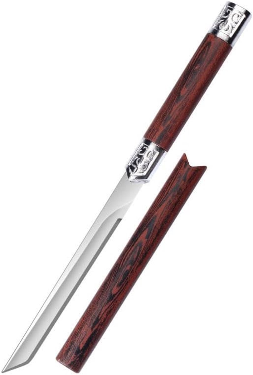 SnelShoppen - Magic Pocket Knife Klein Recht Mes (2-Stuks met Etui), Multifunctioneel voor Buitenactiviteiten en Hard Fruit, Ideaal voor Kamperen