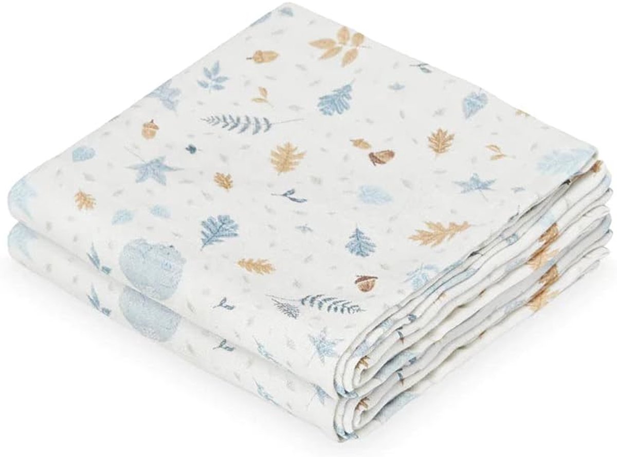 SnelShoppen - Hydrofiele Doeken Set van 2 - Ademend en Duurzaam - Geschikt voor Baby, Keuken, Tuin - Groen - Perfect voor Voeden en Afdrogen