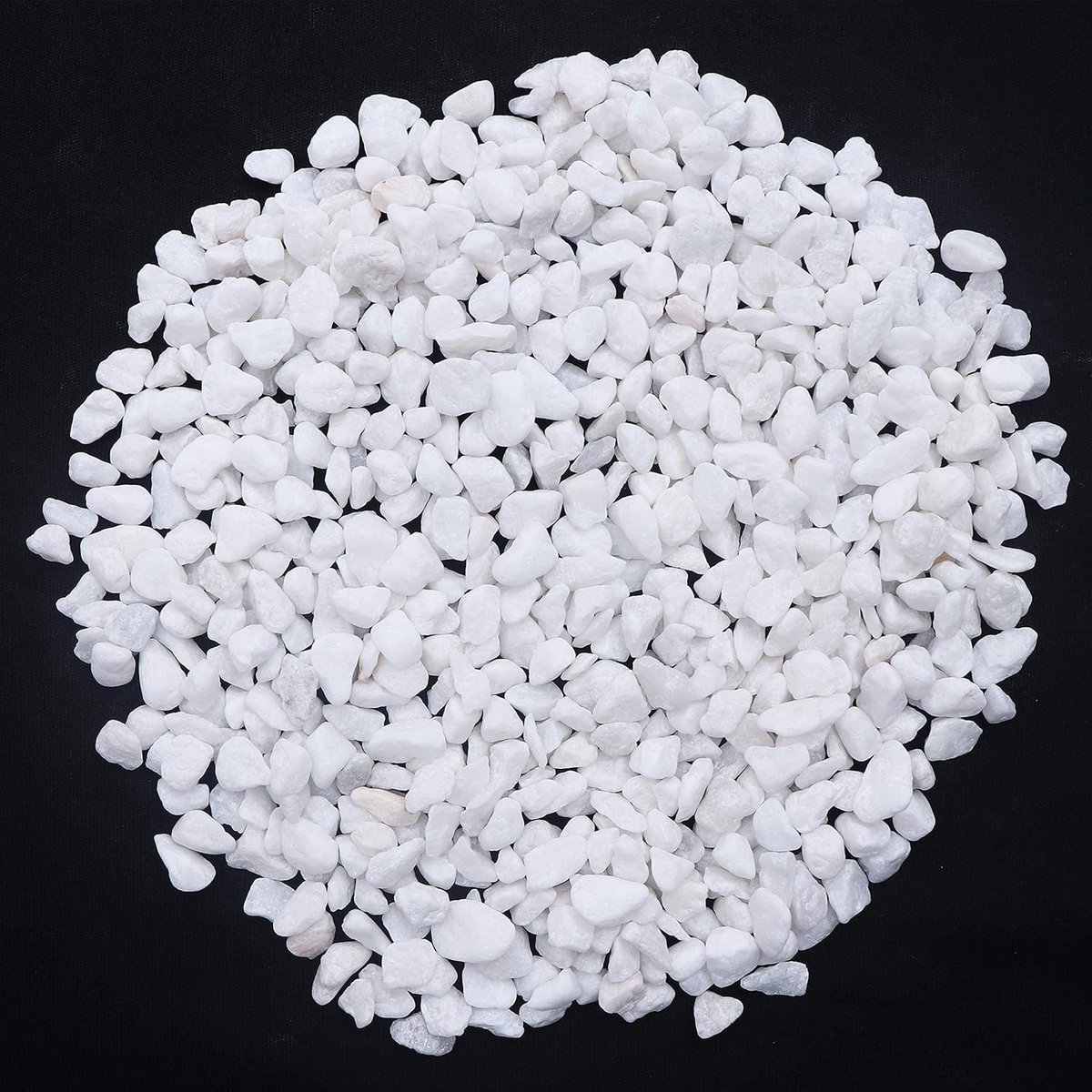SnelShoppen - 500G Natuurlijke Witte Kiezels, Decoratieve Mini Steentjes voor Tuin, Aquarium, Vaas, DIY, Landschapsstenen, Succulentplanten