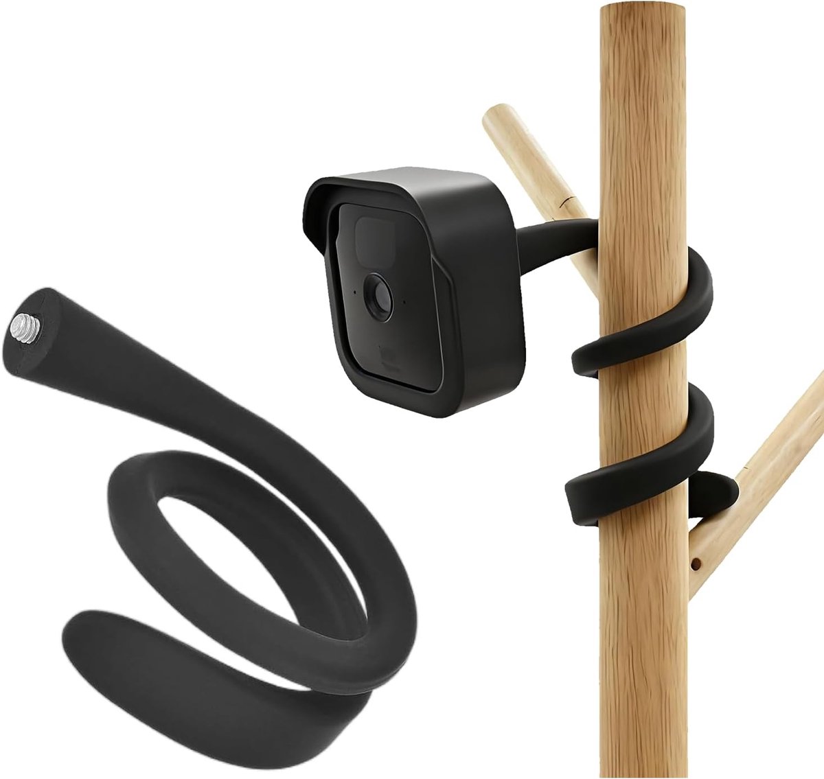 SnelShoppen - Baby Monitor Holder, Flexibele Twist Mount Camera Houder, Geschikt voor Blink Mini 2, Outdoor 4/3, XT/XT2, Geen Gaten, Perfect voor Baby