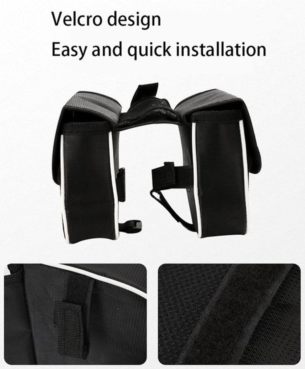 Waterdichte fietstas, reflecterende telefoonhouder, bovenbuistas, accessoires voor telefoonhouder op de fiets, fietstas
