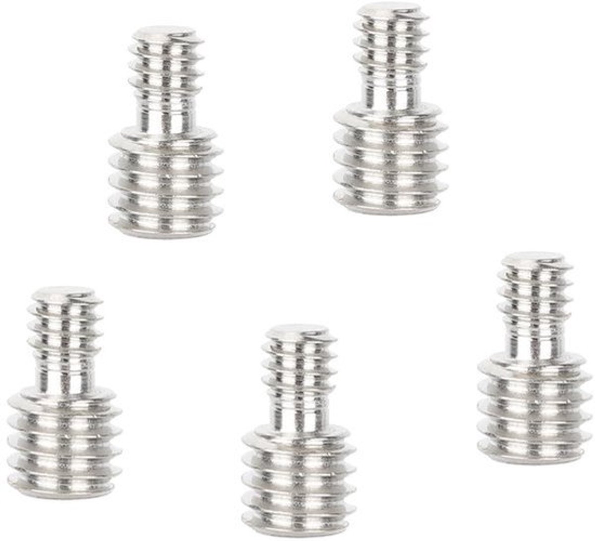 Verloopstuk 1/4"-20 Plug naar 3/8"-16 Plug Schroef Adapter (5 stuks) - Camera accessoires