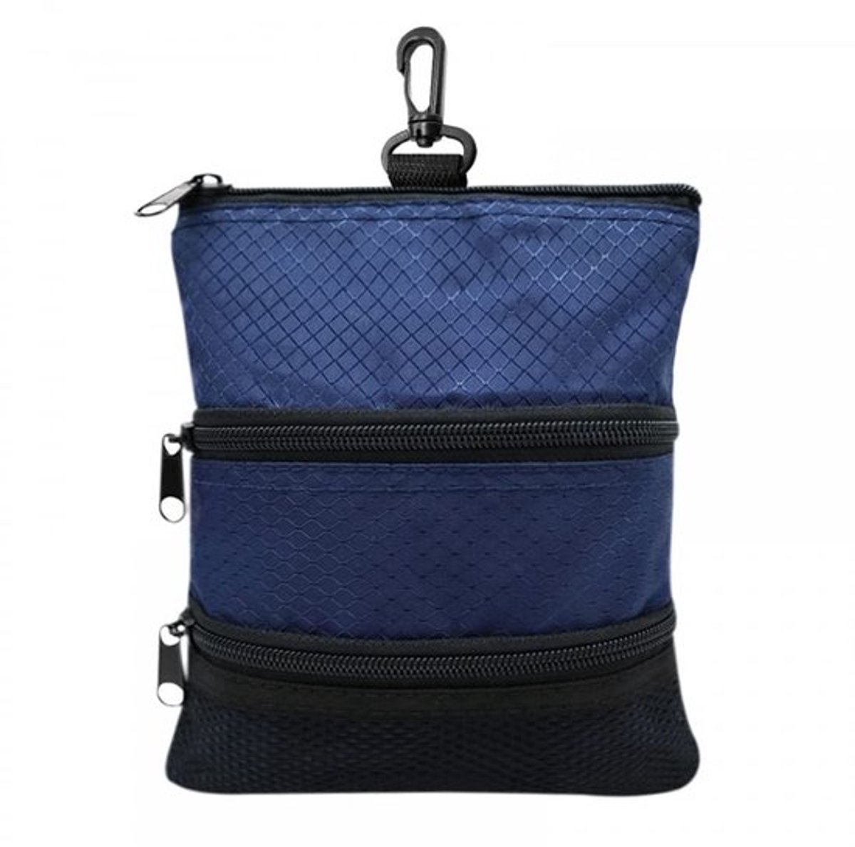Golf-etui - Draagbare golfopslag, handtas met ritssluiting, plastic haak en 3-laags ritssluiting