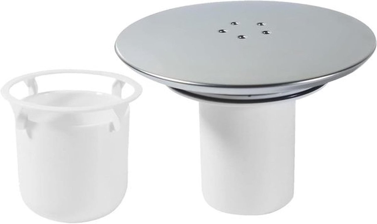 Doucheafvoerdeksel met Fast Flow technologie - Voor Douche Afvoer Outlet Badkamer - Verwisselbare Afvoer - 90 mm/115 mm - Wit