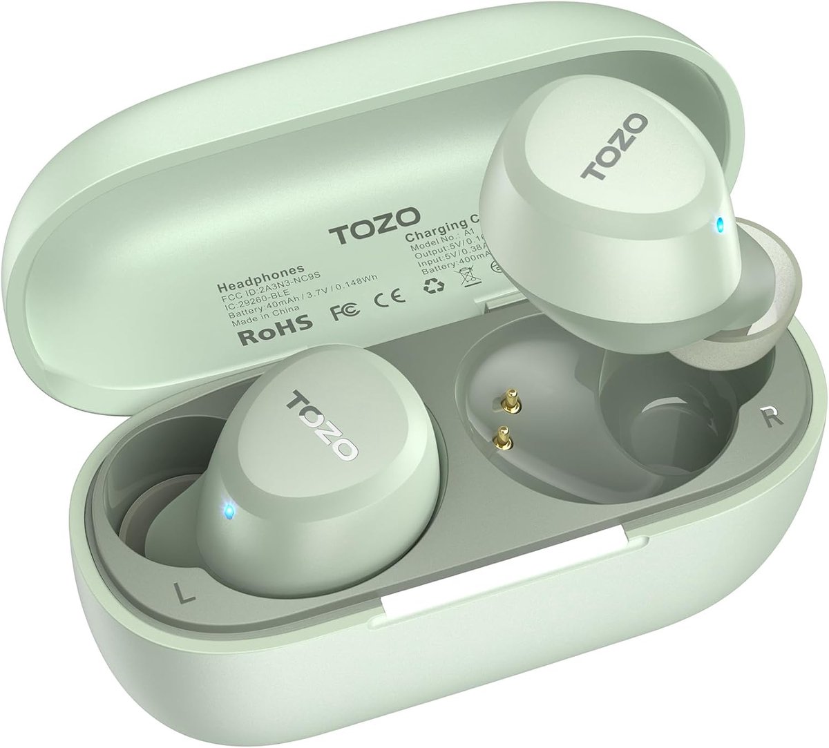 SnelShoppen - Draadloze Bluetooth 5.3 Oordopjes, Ultralicht en Comfortabel, 32U Speeltijd, IPX5 Waterdicht, Stereo Geluid, Perfect voor Sport en Reize