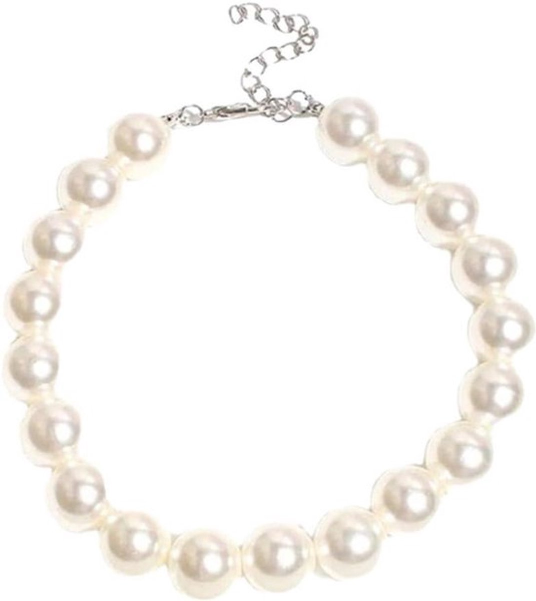 Huisdier Halsband - Accessoires - Katten en Honden - Wit - Parelketting - Parel - Geschikt voor Katten en Honden - Witte Parelketting Huisdier Halsband voor Katten en Puppy's