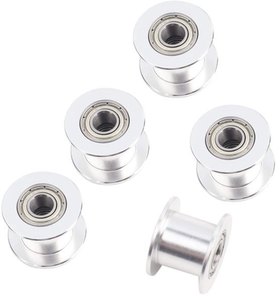 5st Gladde GT2 Idler Pulley - 20 Tandeloze - 10mm Breedte voor 3D-printer