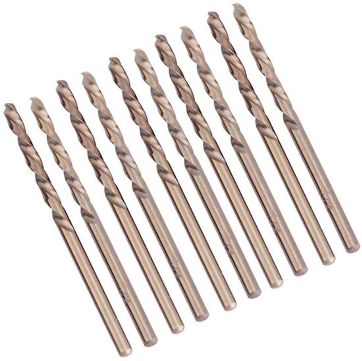 10 stuks M35 HSS kobalt jobber borenset 1-5 mm HSS-CO boorset voor boren op roestvrij staal gietijzeren plaat hoekijzer (35 mm)
