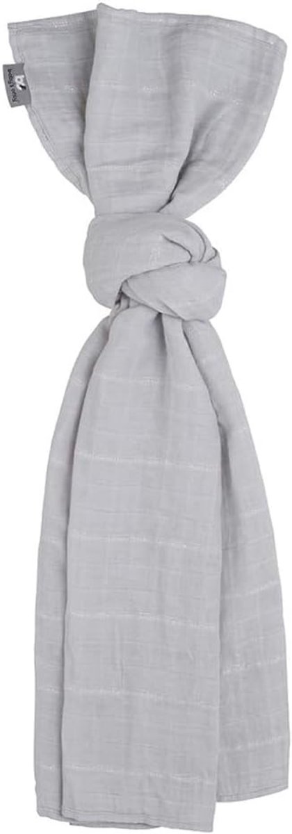 SnelShoppen - Baby Swaddle Inbakerdoek Hydrofiele Doek Sparkling Zilvergrijs 100x120 cm 70% Bamboe 30% Katoen Met Glittertje Voor Baby's