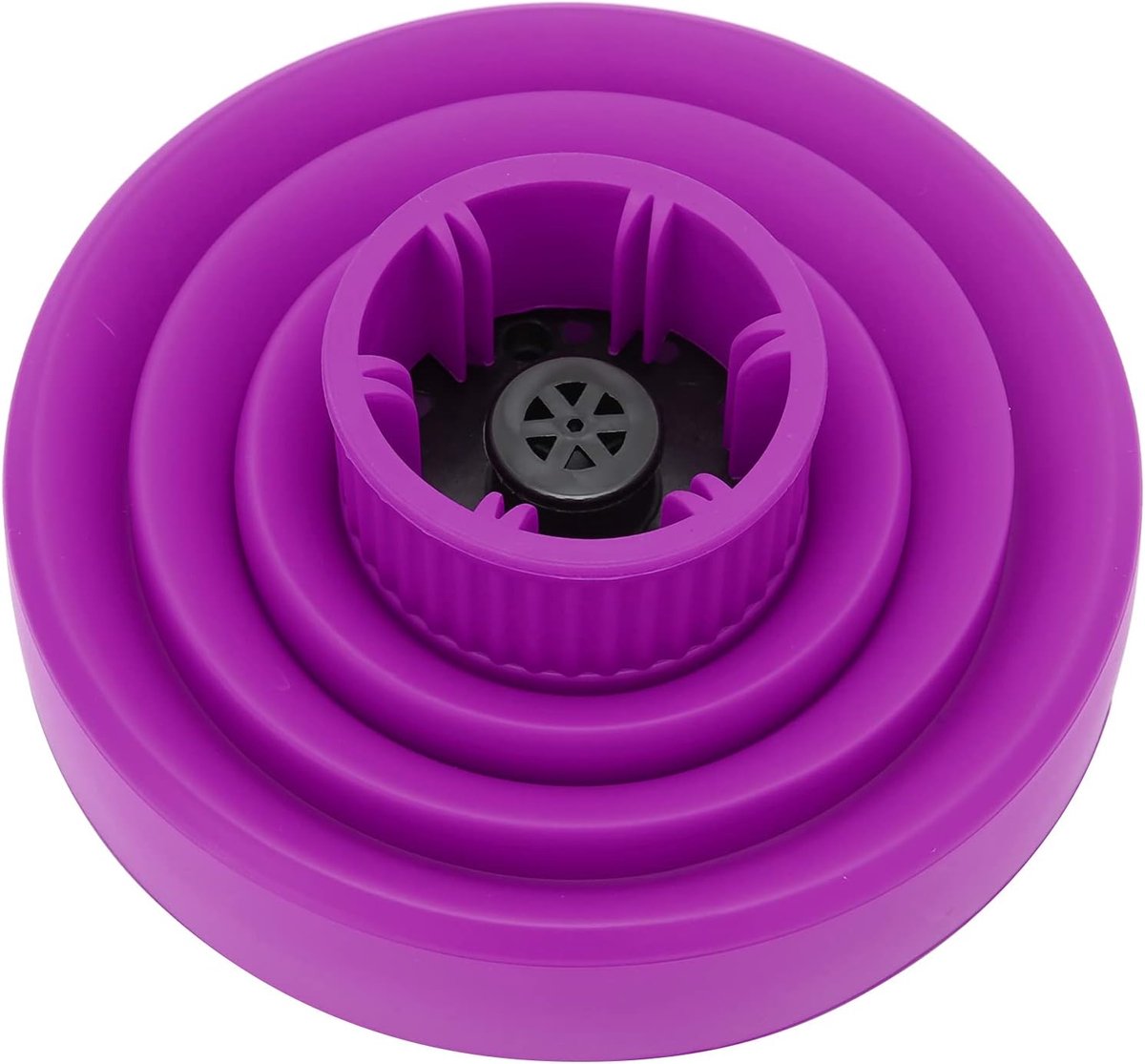SnelShoppen - Silicone Haardroger Diffuser Universeel Vouwbaar - Dichte Luchtuitlaat voor Perfecte Krullen - Reisvriendelijk - Paars