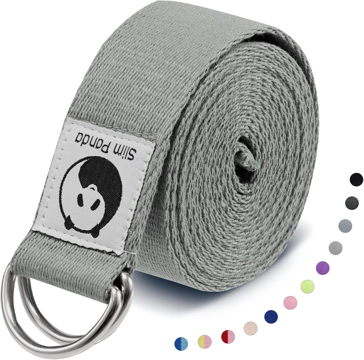 SnelShoppen - Yoga Strap - 100% Katoen - Praktische Yoga Band met Metaal Gesp - Ideaal voor Beginners en Gevorderden - Flexibel en Comfortabel - 180/2