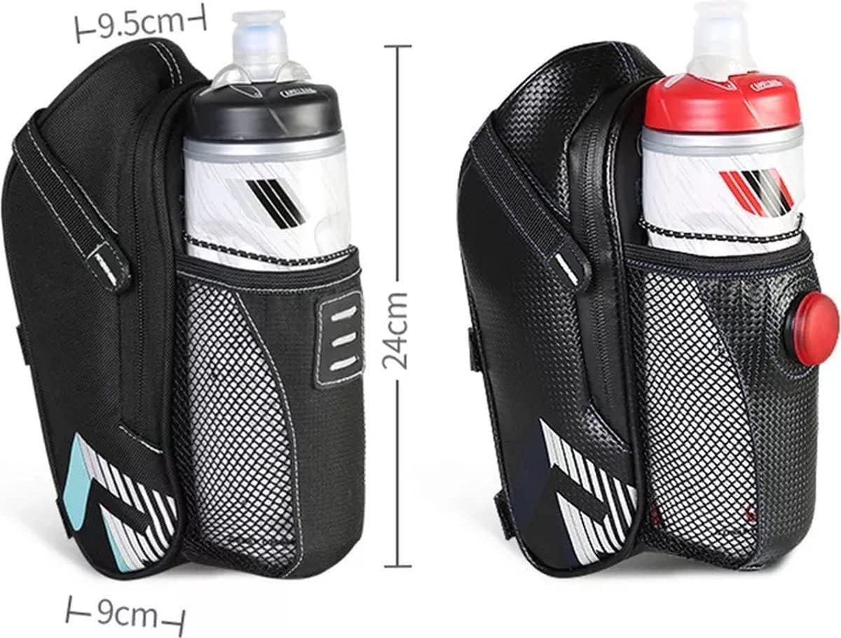 SnelShoppen - Waterbestendige Zadeltas voor Fiets met Lamp - Racefiets, Mountainbike, MTB Zadeltas, Elektrische Fietsen - Grote Capaciteit, Waterdicht