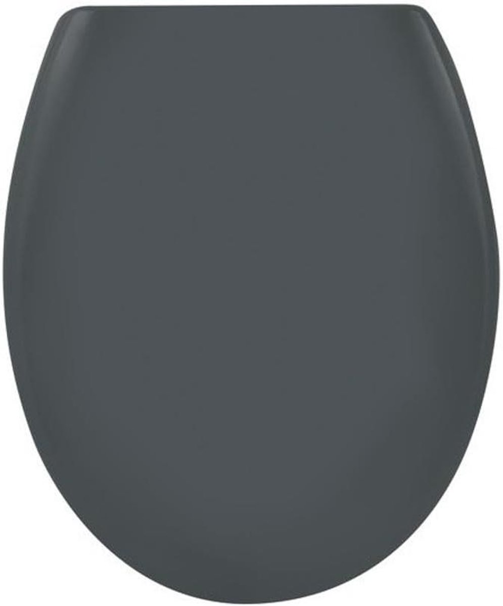 Toiletdeksel Ovaal - WC-bril - Hygiënisch Werken - Softclose Mechanisme - 44 x 37 cm - Grijs