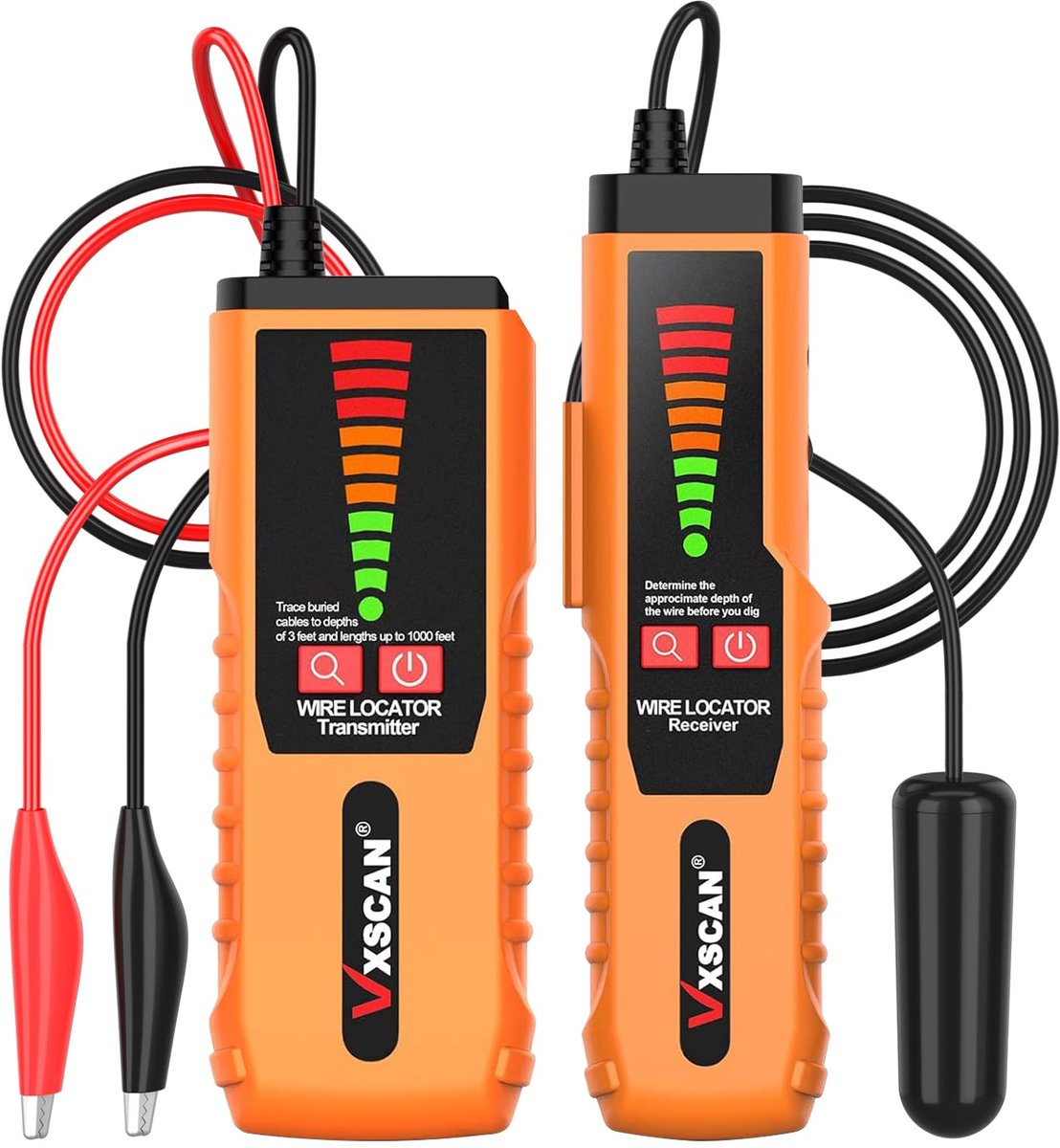 SnelShoppen - Underground Cable Locator, Draad Finder Tracer F04 voor het Vinden van Kabelbreuken, Irrigatie Draden, Draadloos, Snel en Nauwkeurig