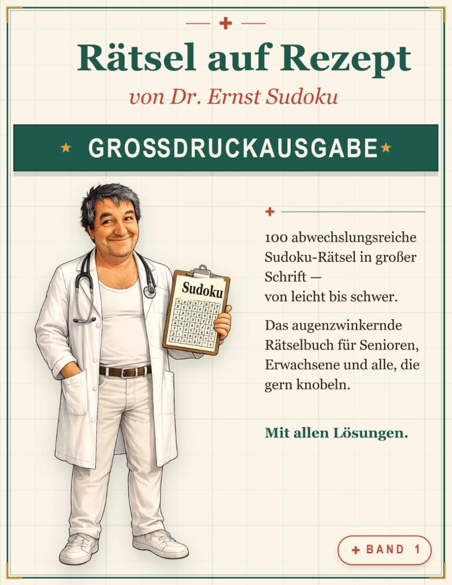 SnelShoppen - Rätsel auf Rezept: 100 Sudoku-Rätsel in grote letters voor Senioren - Gemakkelijke tot moeilijke puzzels voor urenlang vermaak - Ideaal