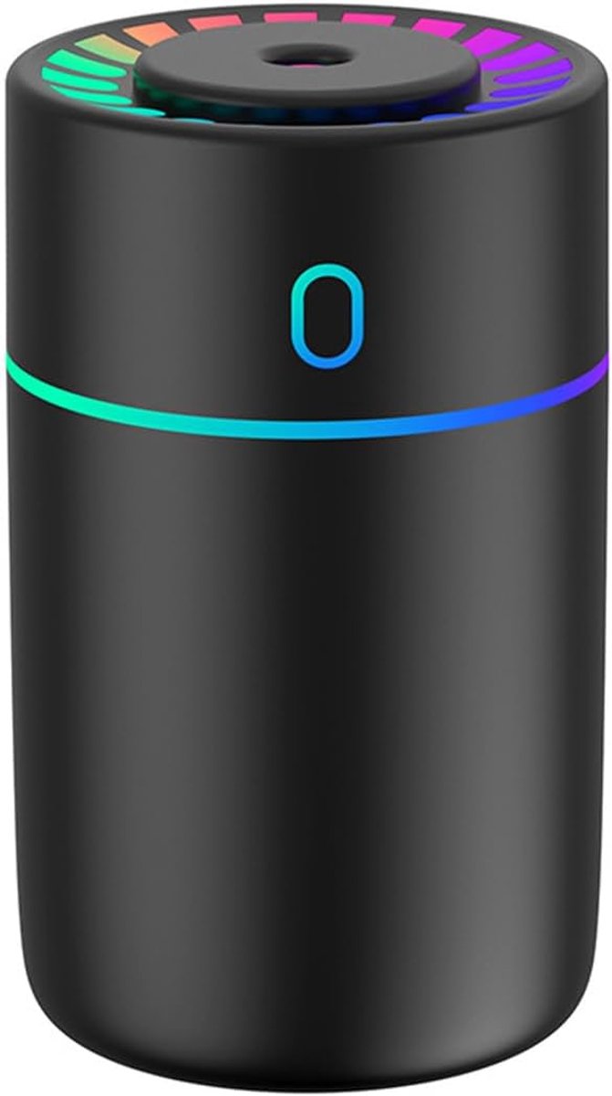 SnelShoppen - Auto Luchtverfrisser en Essentiële Olie Diffuser met RGB Ambient Light, 2 Mistmodi, USB Luchtbevochtiger voor Auto en Thuis, Automatisch