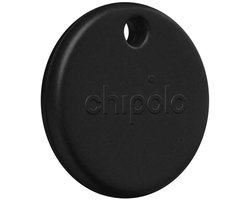 Chipolo - Pop - traceur Bluetooth et localisateur de clés - compatible iOS et Android - compatible Apple Find My et Android Find My Device - 120 dB - noir - 1 pièce