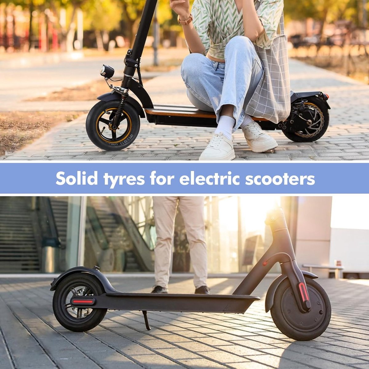 SnelShoppen - Verdikte Slang 10 x 2.125 inch voor Elektrische Step - Reservebanden met Dubbele Dikte - Ideaal voor 20 inch & 25,4 inch Steps - Inclusi