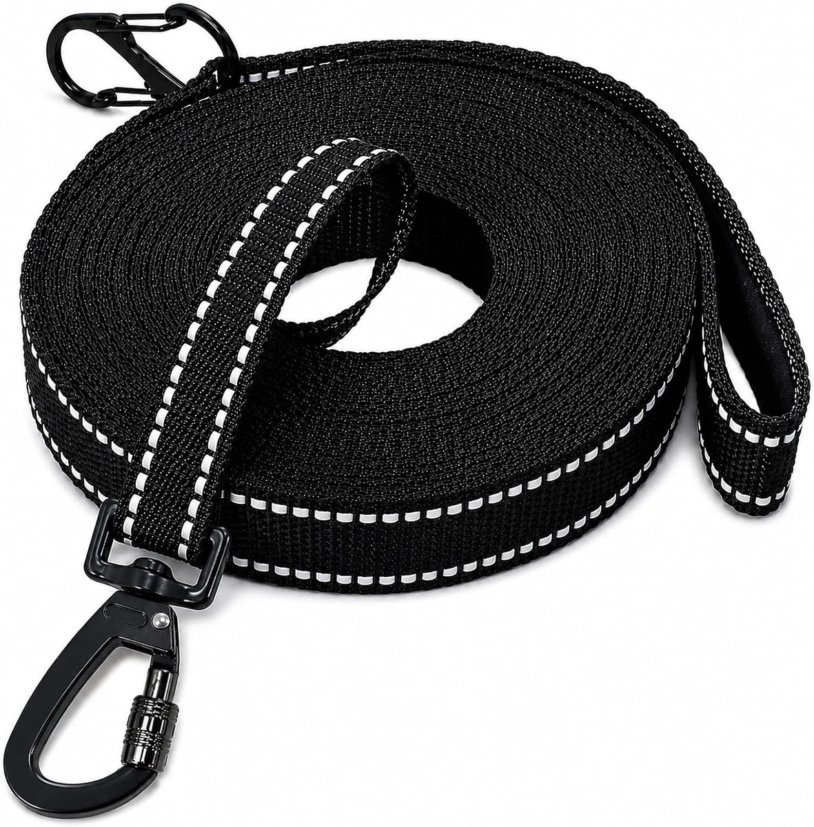 SnelShoppen - Hondenriem 2M/3M/5M/10M/15M/20M/30M, Reflecterende Nylon Trainingsriem voor Kleine, Middelgrote en Grote Honden, Lichtgewicht en Comfort